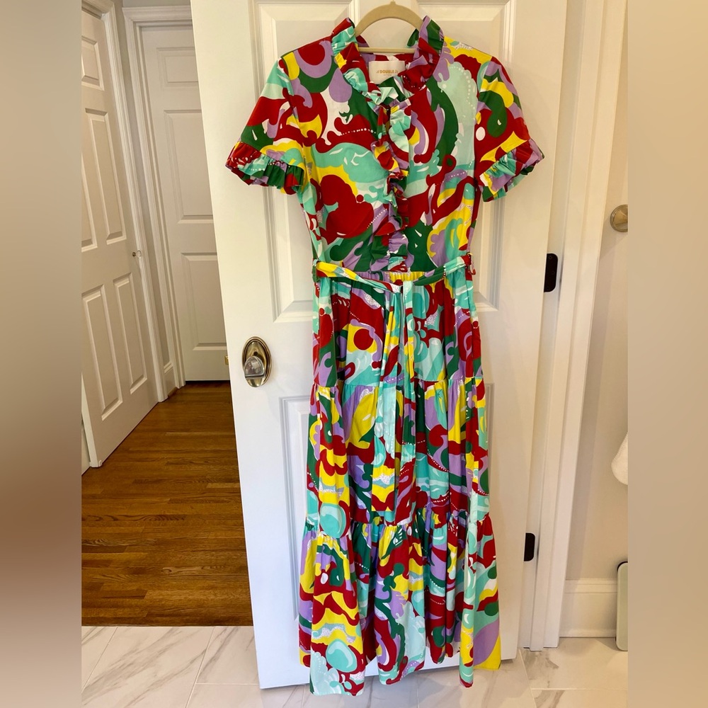 LA DoubleJ Multicolored Maxi Dress